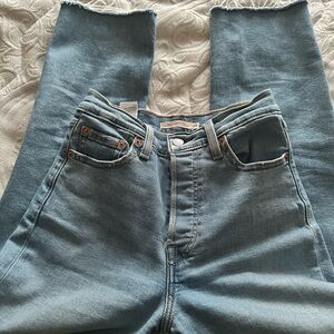 Levi's Light Blue Distressed Skinny Jeans